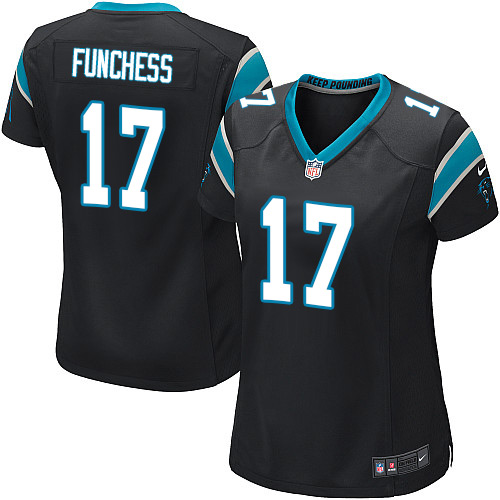 Women's Game Devin Funchess Nike Jersey Black Home - #17 NFL Carolina Panthers